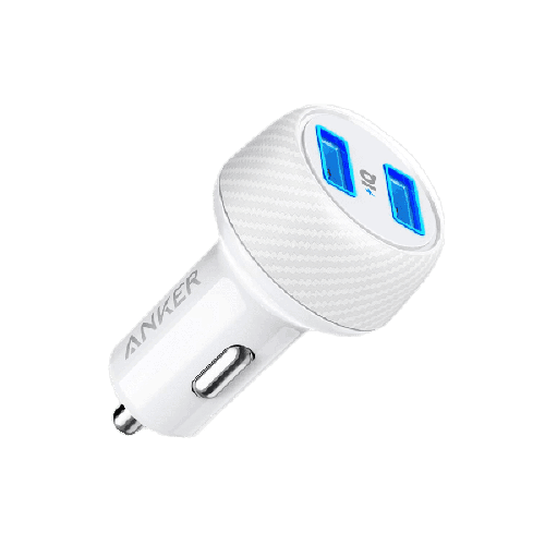 Anker PowerDrive 2 Elite Car Charger, White
